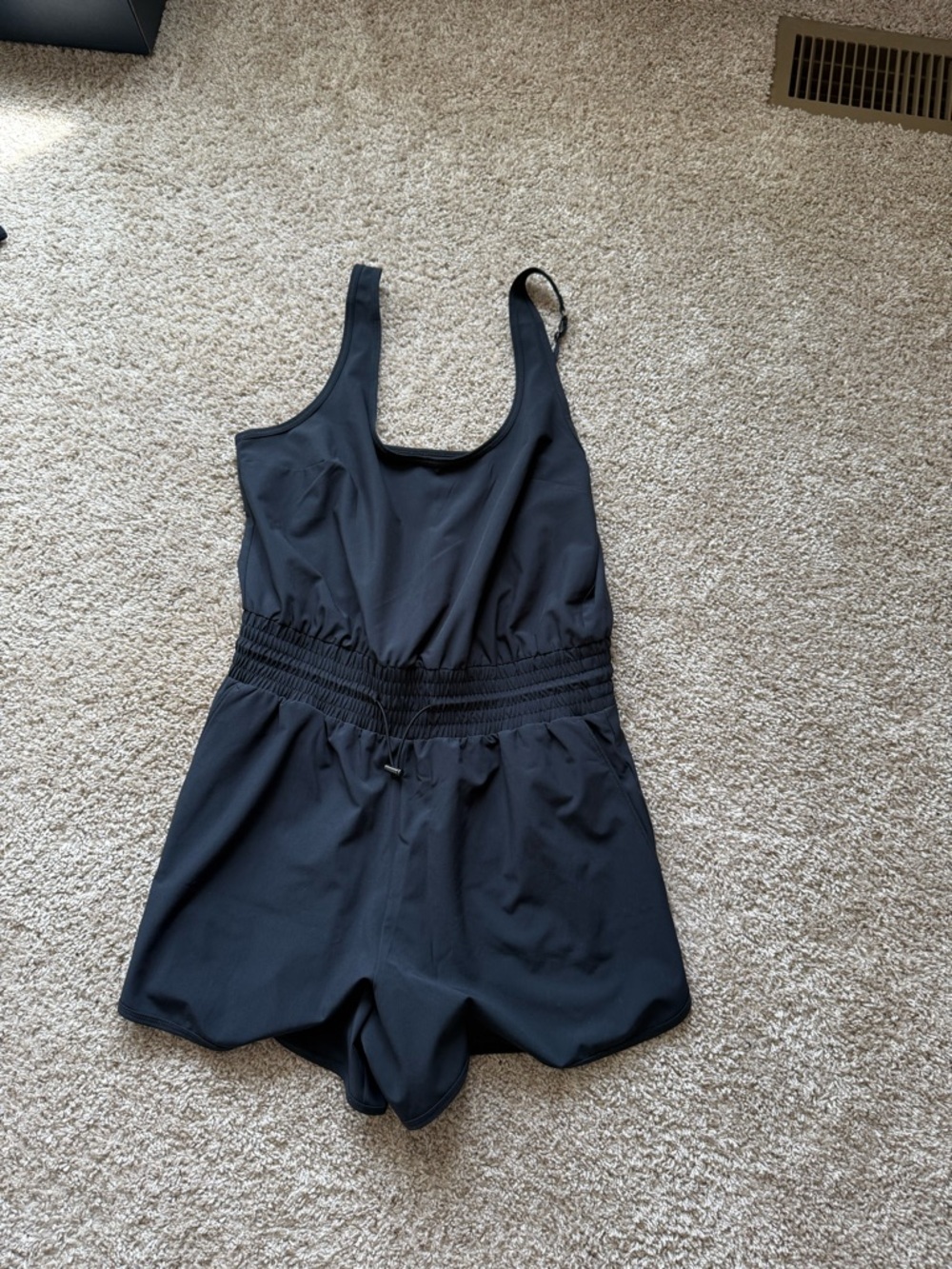 Abercrombie & Fitch Black Scoop Neck Romper